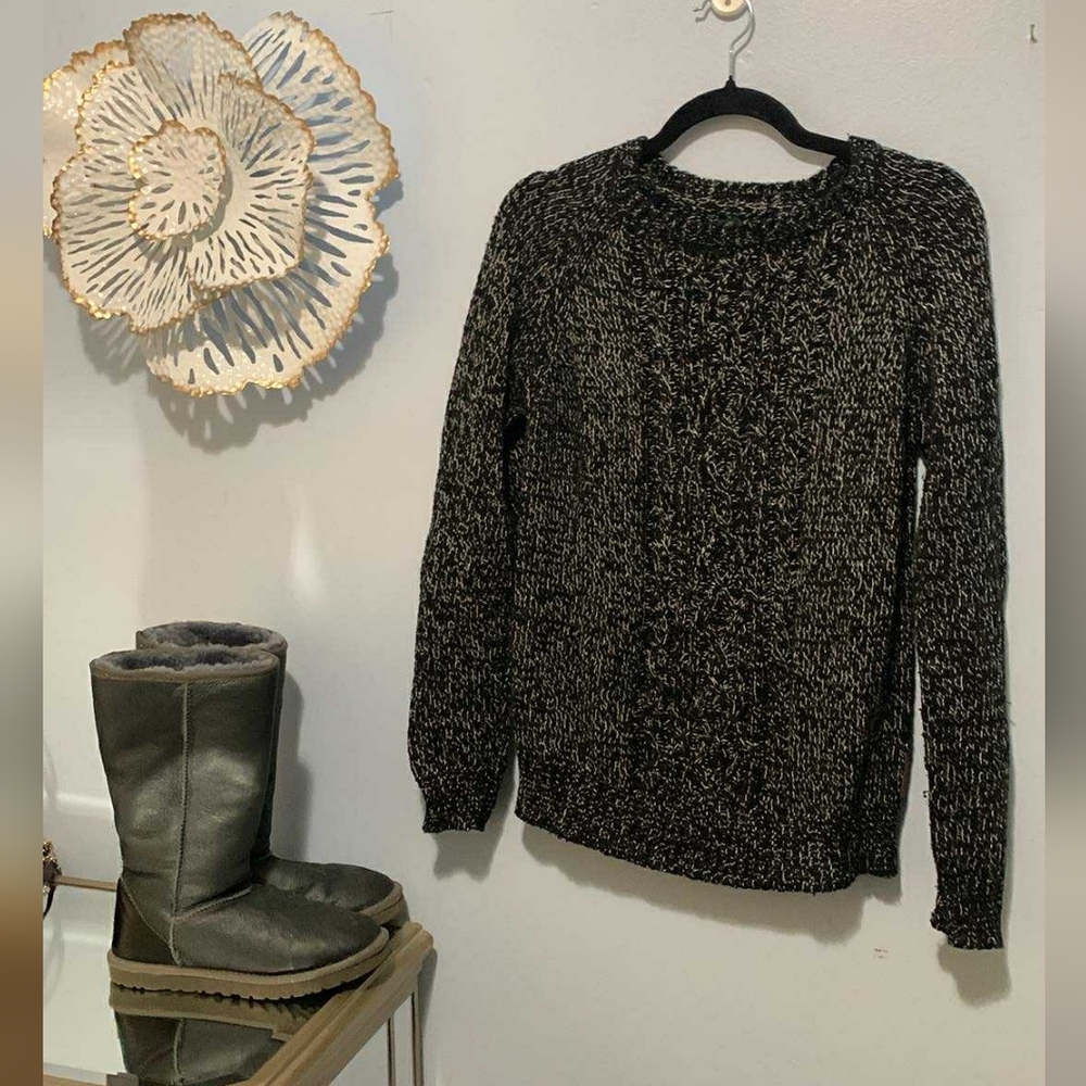 Roots Black And White Sweater